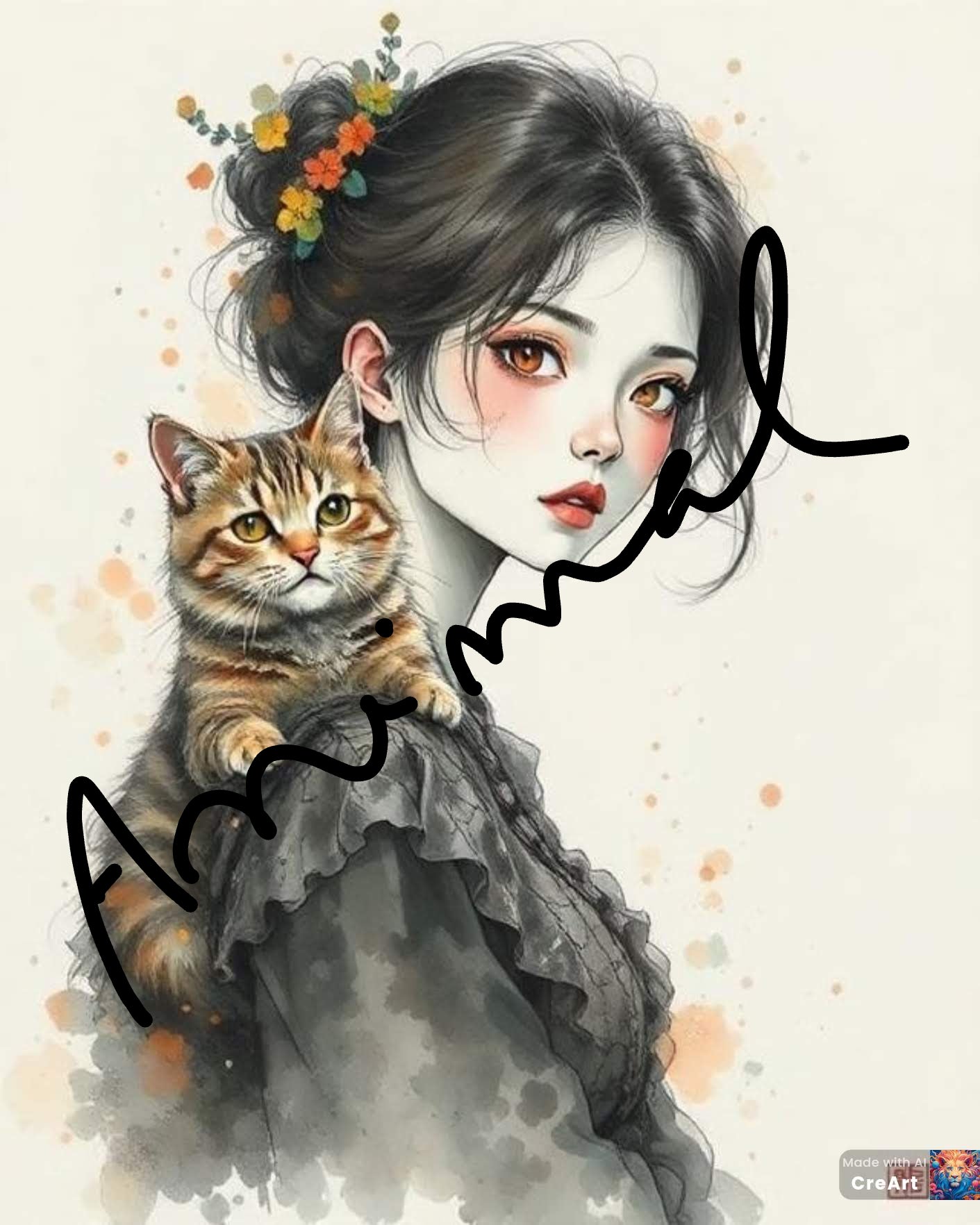 Pack de 14 images féminines animales à télécharger
