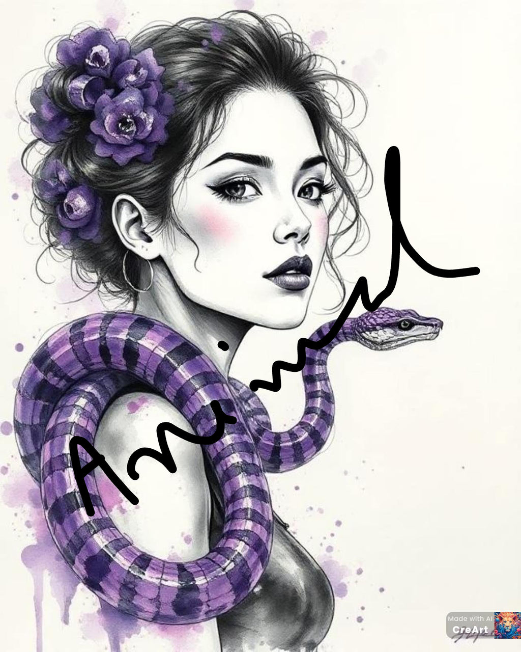 Pack de 14 images féminines animales à télécharger