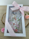 Coffret carte mariage rose poudré