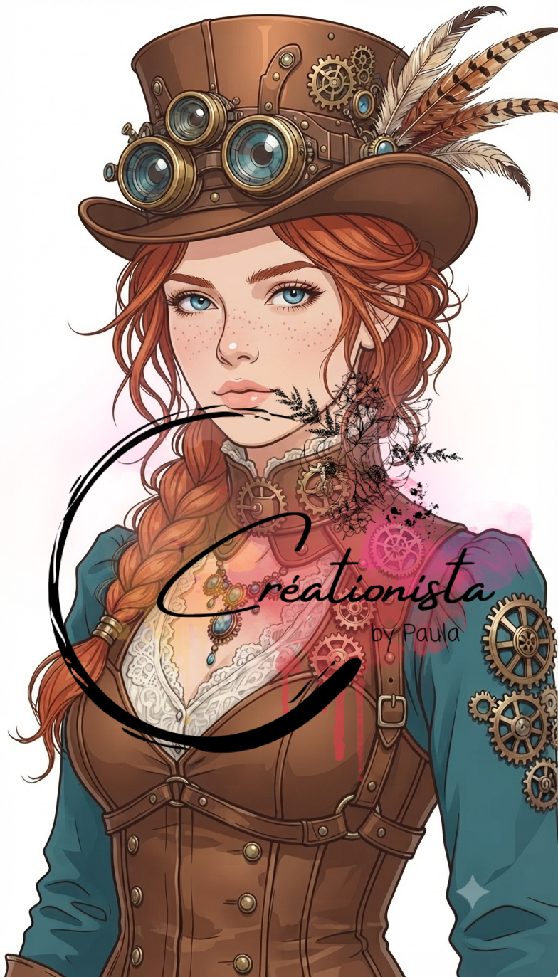 Pack de 25 Images Steampunk Numériques pour Art Journal