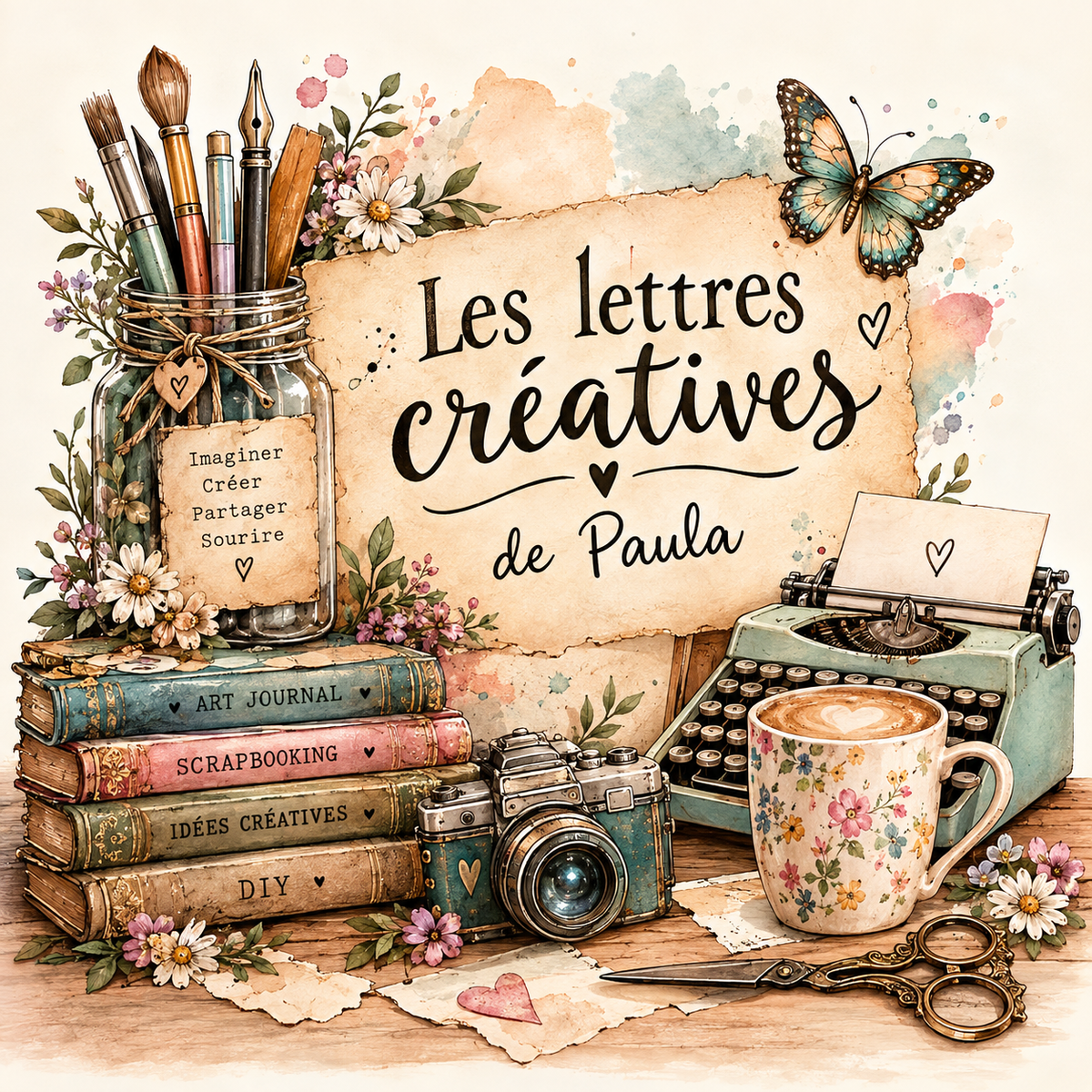 Les Lettres Créatives de Paula – Abonnement mensuel