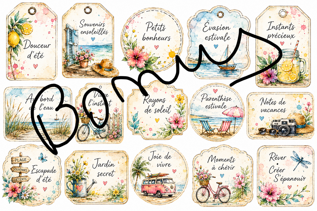 14 Images à Télécharger – Mignonneries pour ton Art Journal